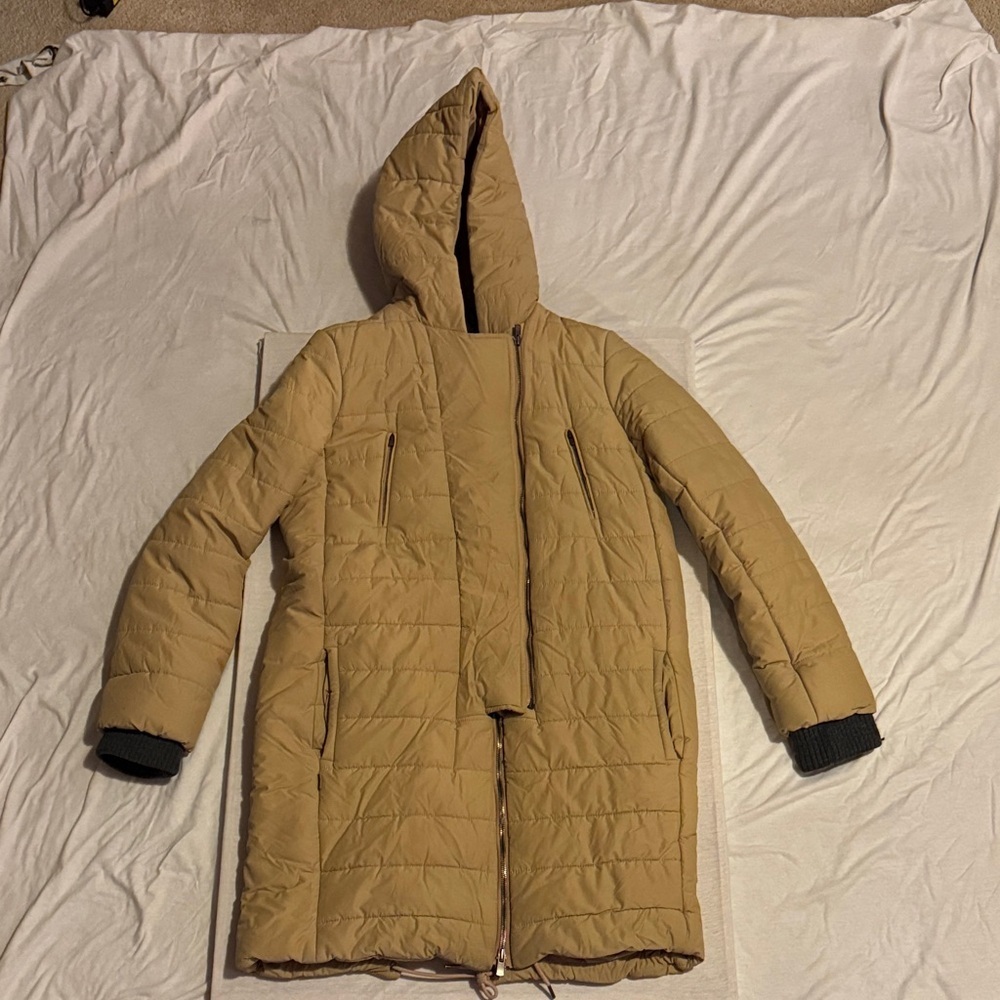 Lacoste Beige Jacket with Embroidered Logo